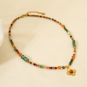 Classic Series  Stainless Steel Gold Color Women's Pendant Necklaces h5 Picture3