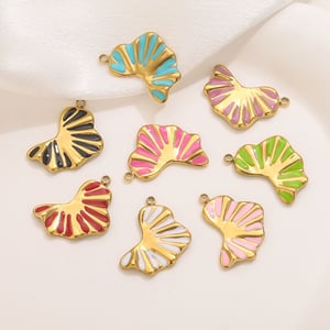 1 Piece Colorful Stainless Steel Gold Color Women's Pendants h5 Picture5