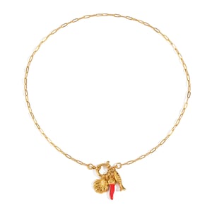 1 Piece Chill Charm Stainless Steel Gold Color Pendant Necklace h5 Picture5