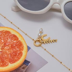 1 Piece DIY Series Vacation Heart Stainless Steel Gold Color Women's Pendant Necklaces h5 Picture7