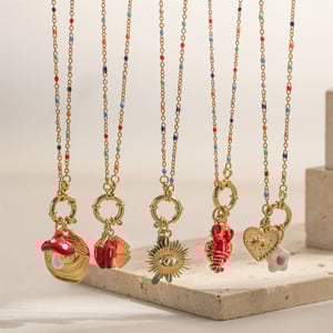 1 Piece Devil's Eye DIY Pendant Necklaces h5 Picture3