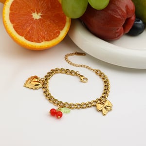1 Piece Romantic Series Vacation Heart Stainless Steel Gold Color Women's Pendant Necklaces h5 Picture7