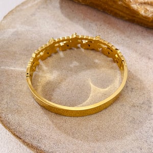 Braccialetti da donna color oro in acciaio inossidabile a forma di stella marina, 1 pezzo h5 Immagine6