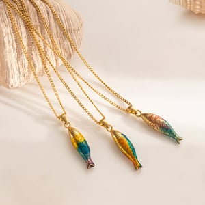 1 Piece Fish Stainless Steel Pendant Necklaces h5 Picture3