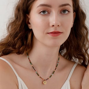 Natural Stones  Gold Color Women's Pendant Necklaces h5 Picture2