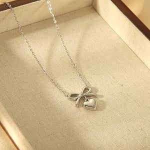 Sweet Heart Stainless Steel  Gold Color  Women's Pendant Necklaces h5 Picture3
