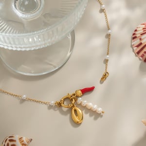 1 Piece Chili Charm Stainless Steel Gold Color Pendant Necklace h5 Picture3