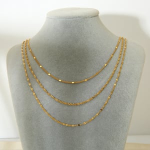 Simple Series Daily Chain Stainless Steel Women's Layered Necklaces h5 Picture5