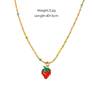 Romantic Series Sweet Plant Stainless Steel Women's Pendant Necklaces h5