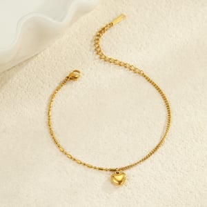 Sweet Geometric Stainless Steel Gold Color Women's Chain Bracelets h5 Picture3