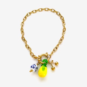 1 Piece Lemon Stainless Steel Gold Color Charm Bracelet h5