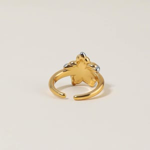 1 Piece Personality Star Stainless Steel Gold Color Women's Adjustable Rings h5 Picture6