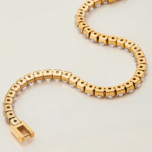 1 Piece Luxurious Series High-end Geometric Stainless Steel Gold Color Women's Chain Bracelets h5 Picture4