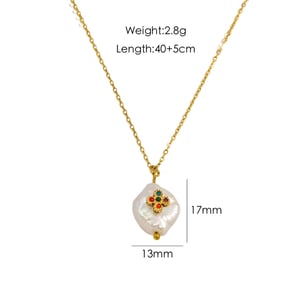 Elegant Letter Stainless Steel Women's Pendant Necklaces h5