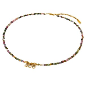 1 Pair Classic Series Retro Geometric Natural Stones   Unisex Beaded Necklaces h5 Picture5
