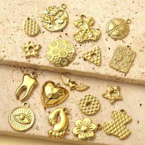 1 Piece Luxurious Annular Stainless Steel Gold Color Women's Pendants h5 Picture4