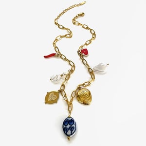 1 Piece Stainless Steel Gold Color Pendant Necklace h5