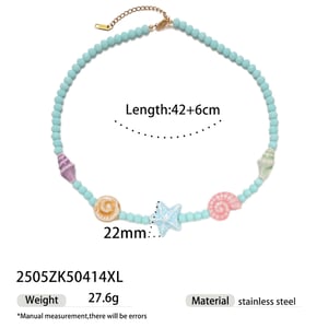 1 Piece Ceramics Charm Beaded Necklaces h5