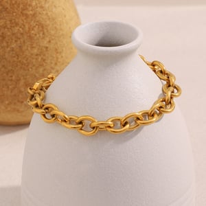 1 Pair Romantic Series Sweet Plant Stainless Steel Women's Charm Bracelets h5 Picture4