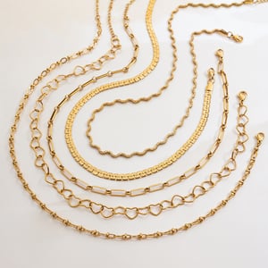 1 Piece Simple Series Classic Twist Stainless Steel Gold Color Women's Chain Necklaces h5 Picture4