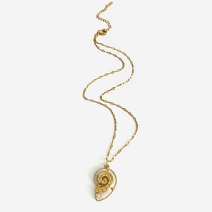 1 Piece Oceanic Stainless Steel Gold Color Pendant Necklace h5