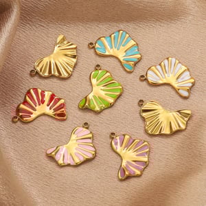 1 Piece Colorful Stainless Steel Gold Color Women's Pendants h5 Picture4