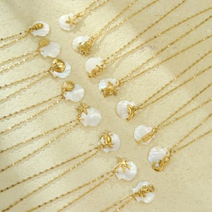 Vacation Turtle Stainless Steel Gold Color Women's Pendant Necklaces h5 Picture3