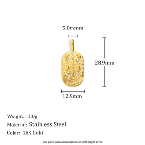 Vintage Classic Constellation Stainless Steel DIY Pendants h5 