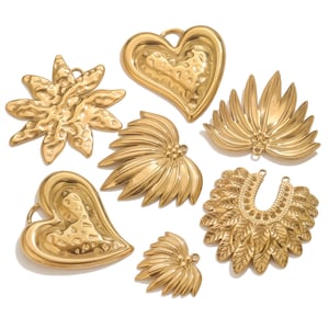 1 Piece DIY Heart Stainless Steel Women's Pendants h5 Picture3