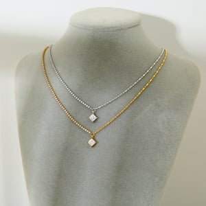 Simple Series Daily Geometric Stainless Steel  Women's Chain Necklaces h5 Picture3