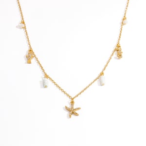 Natural Turtle Stainless Steel   Gold Color  Women's Pendant Necklaces h5