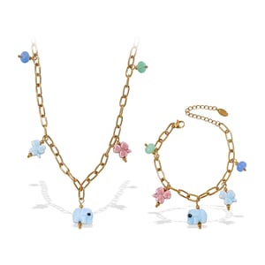 1 Piece Oceanic Stainless Steel Gold Color Pendant Necklace h5 Picture6