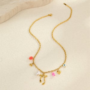 Vacation Turtle Stainless Steel   Gold Color Women's Pendant Necklaces h5 Picture3
