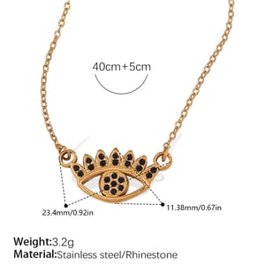 1 Piece Animal Stainless Steel Gold Color Pendant Necklace h5