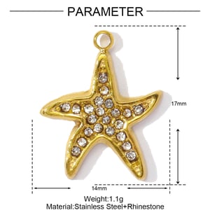 1 Piece DIY Coconut Palm Stainless Steel Gold Color Women's Pendants h5 Picture2