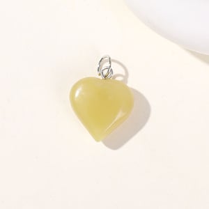 1 Piece Simple Series Simple Heart Natural Stones Jewelry Beads h5