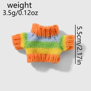 1 Piece Cute Stripe Doll Sweater Clothes h5 Picture2
