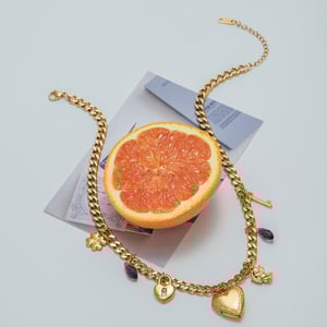 1 Piece Romantic Series Elegant Heart Stainless Steel Gold Color Women's Pendant Necklaces h5 Picture8