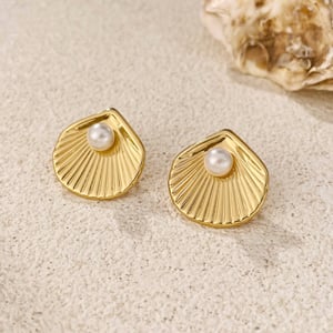 1 Paar Simple Series Daily Turtle Edelstahl Goldfarben Damen Ohrstecker h5 Bild2