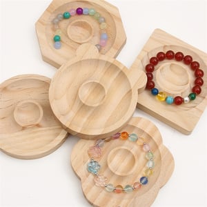 1 Piece Wooden Jewelry Display Plate h5 Picture5