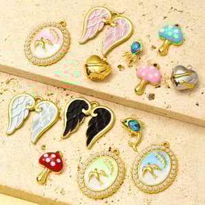 1 Piece Simple Series DIY Swallow Stainless Steel Gold Color Women's Pendants h5 Picture4