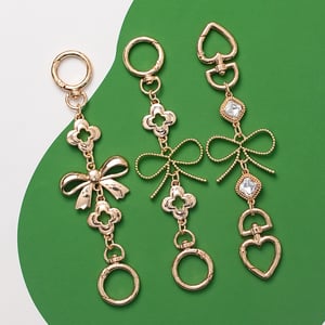 1 Piece Exquisite Series Bowknot Gold Color Aluminum Extension Bag Strap h5 Picture3