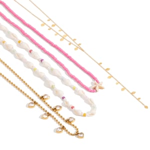 1 Piece Vacation Shell Stainless Steel Gold Color Women's Pendant Necklaces h5 Picture9
