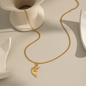 1 Piece Crab Stainless Steel Gold Color Pendant Necklace h5 Picture3