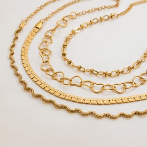 1 Piece Classic Twist Stainless Steel Gold Color Women's Chain Bracelets h5 Picture6