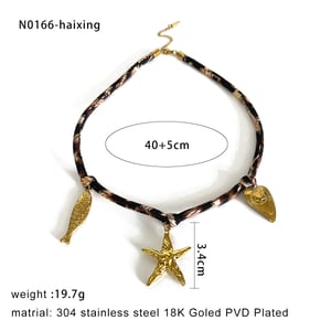 1 Piece Stainless Steel Gold Color Pendant Necklace h5 Picture2
