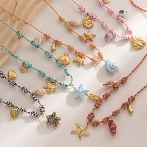 1 Piece Oceanic Stainless Steel Gold Color Pendant Necklaces h5 Picture2