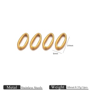 1 Piece Irregular DIY  Stainless Steel Jewelry Charms h5