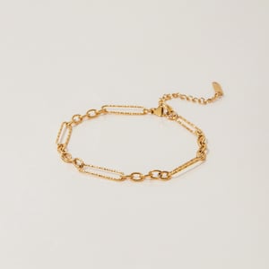 1 Piece Simple CroissantStainless Steel Gold Color Women's Charm Bracelets h5 Picture10