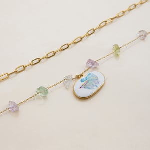 1 Piece Tropical Fish Stainless Steel Gold Color Women's Pendant Necklaces h5 Picture6